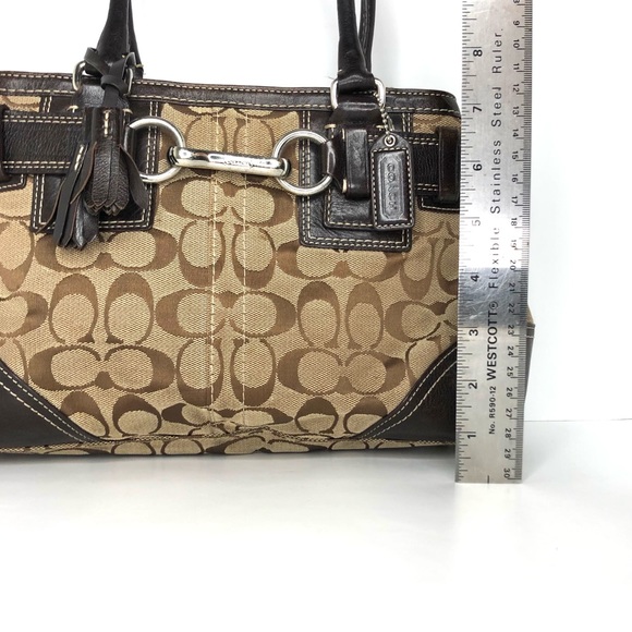 Coach Signature Hampton Canvas Jacquard Tote 10245 - Picture 7 of 15